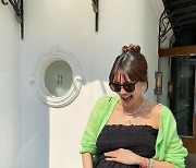 '둘째 임신' 양미라, 만삭 모습 공개..환한 미소까지 [N샷]