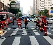 서울 영등포서 버스 추돌사고..승객 등 13명 부상