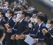 [르포] 보수 정당 총출동에 광주시민 "尹대통령 잘했다" 환영