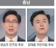 충청, 尹 프리미엄? 또한번 민주?.. '8석+α' 가를 격전지 [6·1 지방선거 표심은 어디로]