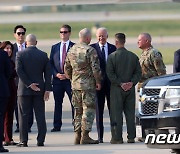 오산공군기지 도착한 조 바이든 대통령