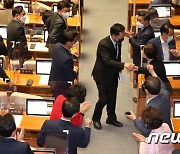 변명 발언 마친 김기현 의원