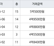 수원 영통동 영통신나무실신성신안쌍용진흥 59㎡ 5억500만원에 거래