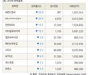 [fnRASSI]장마감, 코스닥 하락 종목(세영디앤씨 -34.9% ↓)