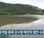 최근 6개월 충북 강수량 예년의 절반 수준