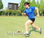 [MD포토] 김하경 '체력 훈련도 진지하게'