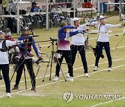 8강전 치르는 한국 선수들