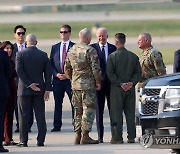 오산공군기지에 도착한 바이든 미 대통령