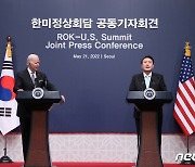 백악관  성명 "한미 정상, 동맹 강화·국제 도전 공조 약속"(상보)