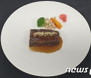 바이든 환영만찬 메뉴에 오른 소 갈비 양념구이