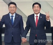 장신상·김명기, 횡성군수 방송토론 "인물론 vs 교체론" 설전