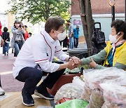 박형준 후보, 시민들과 만남 통해 지지 호소