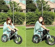 '진태현♥' 박시은, 임신 중 벌써 유아용 자전거까지 선물.."자전거인 예약"