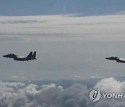 [속보] 군, 무장장착 F-15K 30여대 동원 활주로 질주 훈련