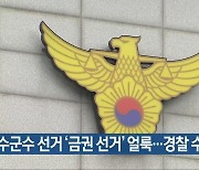 장수군수 선거 '금권 선거' 얼룩..경찰 수사