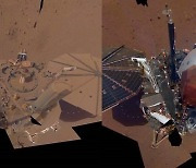 [우주를 보다] 4년 만에 화성 먼지가 잔뜩..인사이트 '전과 후' 셀카