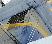광주 남구 건설현장서 콘크리트 잔해물 낙하