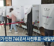 경기·인천 744곳서 사전투표..내일부터 이틀간