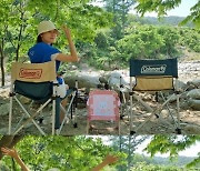 김하늘, 연하 남편♥딸과 오붓한 캠핑 힐링 "더할 나위 없이 좋아"