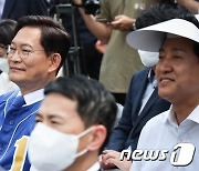 신림선 도시철도 개통행사 참석한 서울시장 후보들