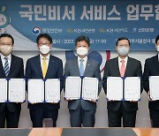 국민·신한, 행정안전부와 국민비서 업무협약.. "공공서비스 편의성 향상"