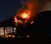 김해 아파트 뒷산서 산불