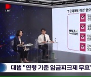 [용감한인터뷰] 대법원 "임금피크제 무효"..'구체적 기준' 뭘까?