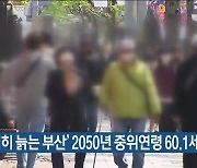 '급격히 늙는 부산' 2050년 중위연령 60.1세