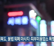 전북도, 불법 퇴폐 마사지·피부미용업소 특별단속