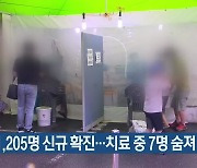 대전·세종·충남 1,205명 신규 확진..치료 중 7명 숨져