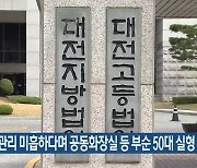 아파트 관리 미흡하다며 공동화장실 등 부순 50대 실형