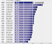 [그래픽] 지방선거 사전투표율 20.62%..전남 31.04% 최고