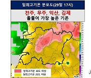 전주·무주·익산·김제 4곳 올들어 가장 높은 기온 기록