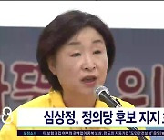 심상정, 정의당 후보 지지  호소