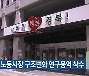 경북도, 노동시장 구조변화 연구용역 착수