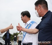 김동연 후보 임진각에서 시민들 만나