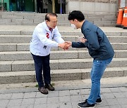 이재명 "실력 발휘하겠다"..윤형선 "尹정부·중앙당이 밀어준다"