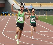 김동진, 한국 육상 남자 중학교 100m 신기록..10초76