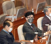 국회 본회의 참석한 한동훈 법무부 장관