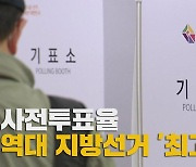 [나이트포커스] 사전투표율, 역대 지방선거 '최고'