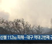 가창 산불 112ha 피해..대구 역대 2번째 규모