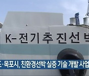 [여기는 전남] 전남도·목포시, 친환경선박 실증 기술 개발 사업 선정 외