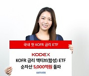 삼성자산운용, 'KODEX KOFR금리 액티브ETF' 순자산 5000억 원 돌파