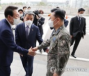 국방부-합참 청사 방문한 윤석열 대통령