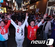 총력 유세 나선 국민의힘 안철수·김은혜·김용남 후보