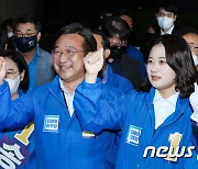 윤호중·박지현 '송영길 지원 유세'