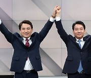 김진태 춘천·이광재 원주, '본진'서 막판 강원 표심 잡기 총력전