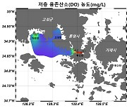 통영·여수 연안, 올해 첫 '산소부족 물덩어리' 발생