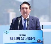 윤대통령 "신해양강국 목표..부산항 메가포트로"