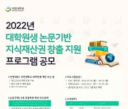국민대, 대학원생 논문기반 지식재산권 창출지원 프로그램 공모